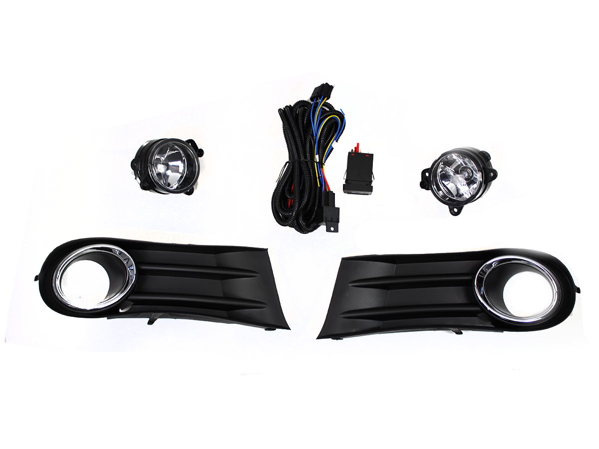 Kit Faro Aux C/Cables C/Rejillas Arillo Cromo C/Focos (Saveiro 10-13) Volkswagen Gol 2008 2012