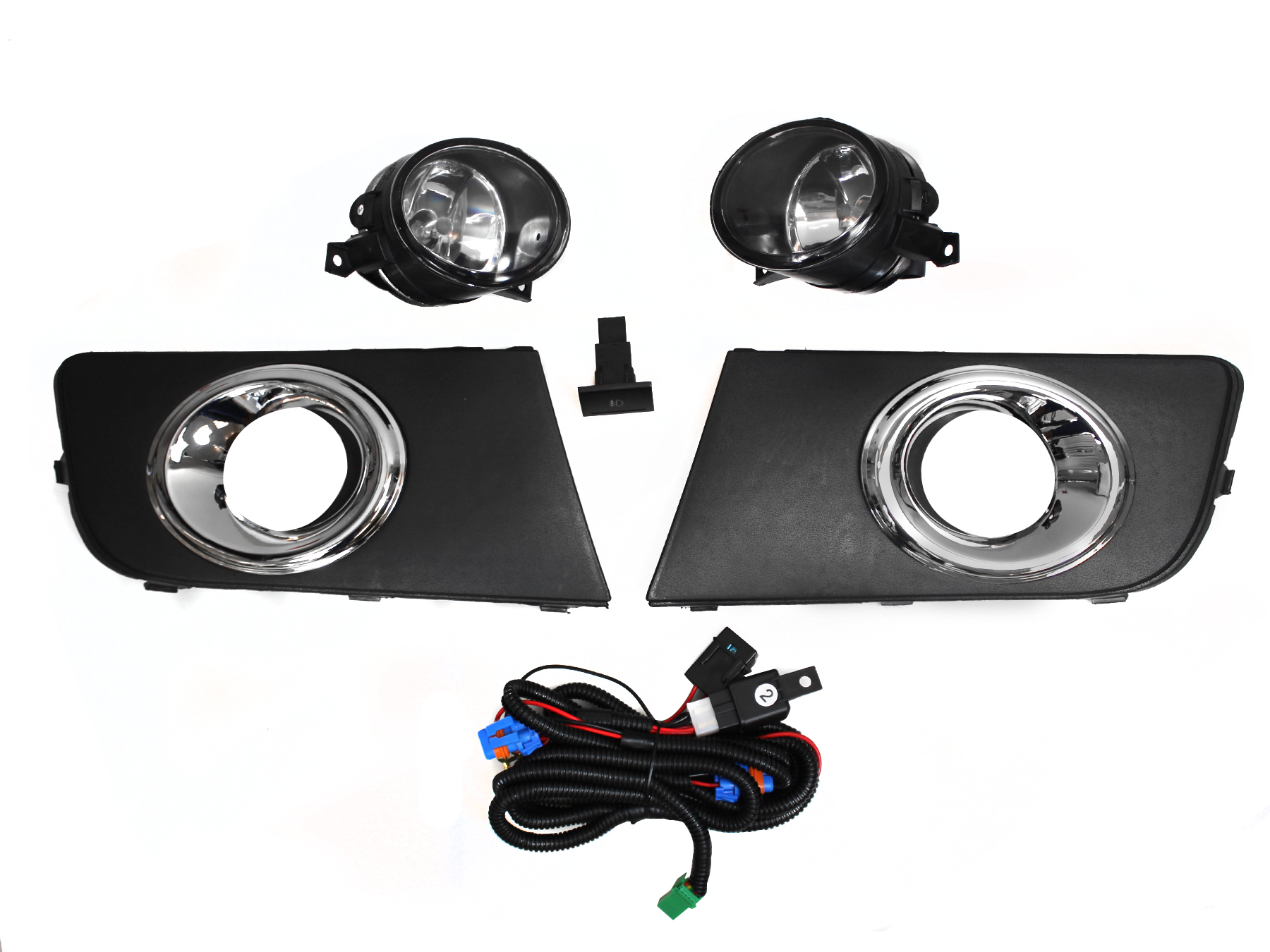 Kit Faro Aux C/Cables C/Rejillas Arillo Cromo C/Focos Volkswagen Amarok 2010 2017