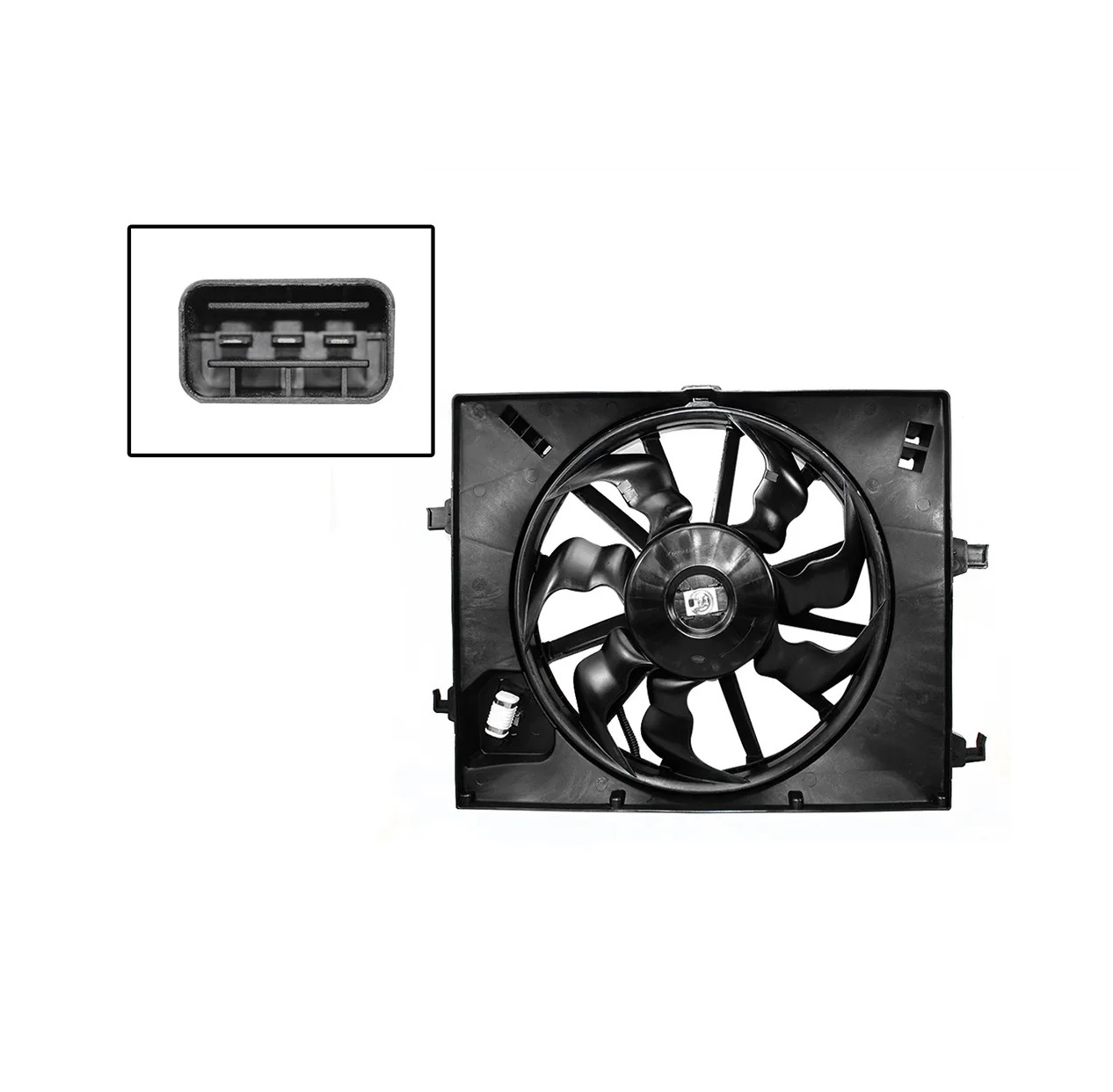 Motoventilador Completo C/S Aire C/Tolva S/Res 3Pin Hyundai Grand I-10 1.2L 2015 2020