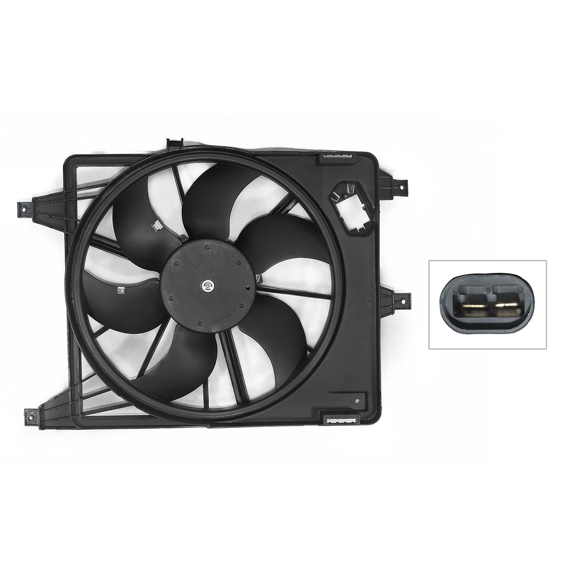 Motoventilador Completo C/Aire C/Tolva 2Pin (Aprio 08-10/Clio 02-10/Kangoo) Nissan Platina 1.6L 2002 2010