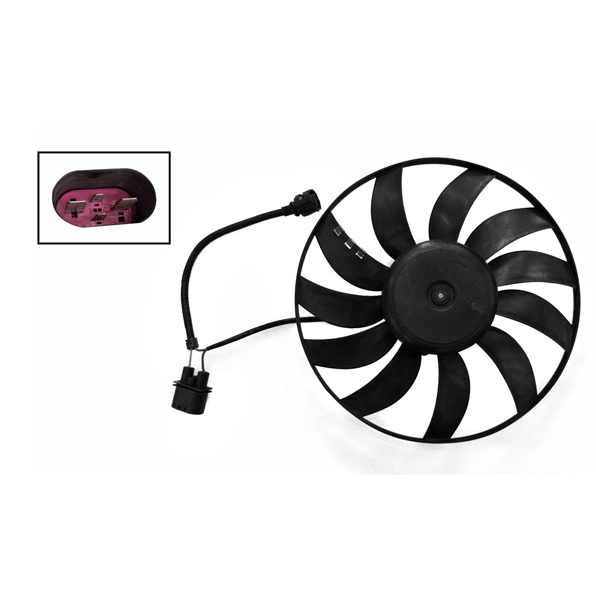 Motoventilador P/Aire Acondicionado S/Tolva 2-4Pin (Caddy 2.0L 16-19) Motor/Aspa Volkswagen Golf A5/A6 Gti 1.9L Diesel 2008 2013