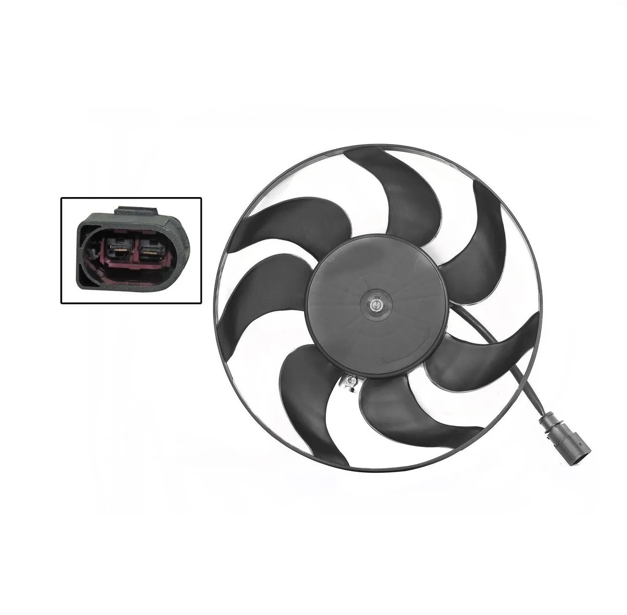 Motoventilador P/Aire Acond S/Tolva 2Pin (Passat 06-11/Eos 09-11) (Motor/Aspa) Volkswagen Bora 1.9L Diesel 2006 2010