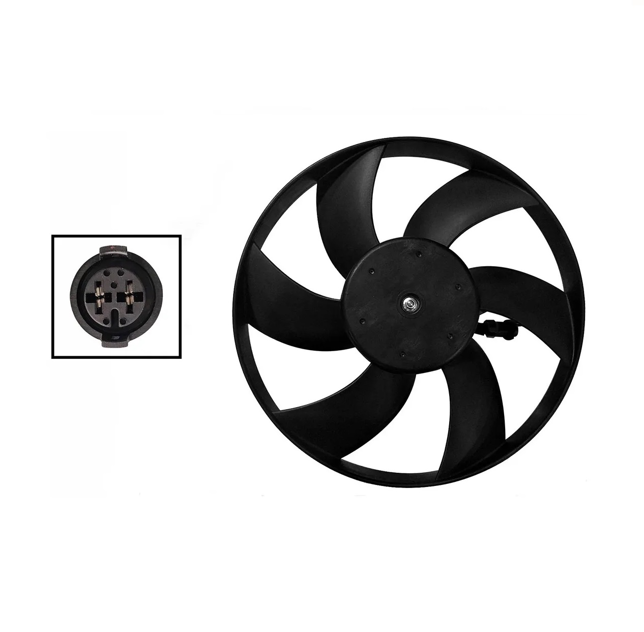 Motoventilador P/Radiador S/Tolva Embra 2Pin (Cordoba-Ibiza 00-02) (Motor/Aspa) Volkswagen Derby 1.8L 1999 2009