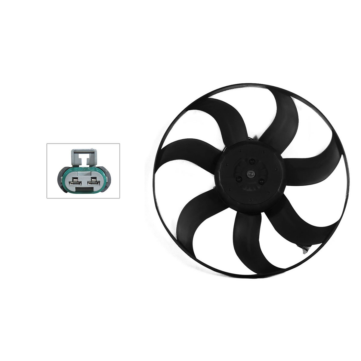 Motoventilador C/Aire S/Tolva Embra 2Pin (Saveiro 10-23) (Motor/Aspa) Volkswagen Gol 1.6L 2008 2021