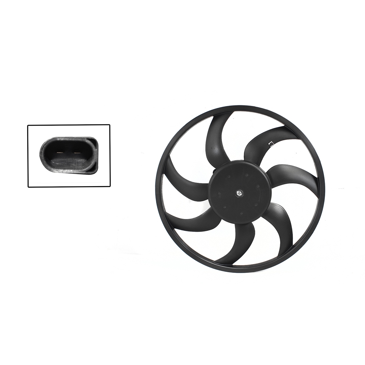 Motoventilador S/Aire S/Tolva 2Pin (Saveiro 10-23/Sport Van 07-09) (Motor/Aspa) Volkswagen Gol 1.6L 2008 2021