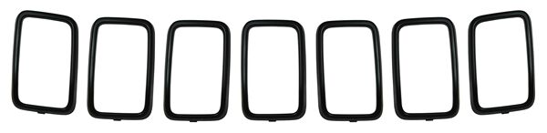 Moldura Parrilla Grand Cherokee 2017-2018 Negro 7 Piezas