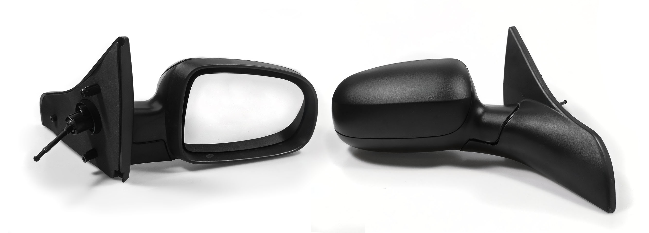 Espejo Der Manual Negro Poroso C/Control 3-4-5Ptas Chevrolet Chevy C-3 2009 2012