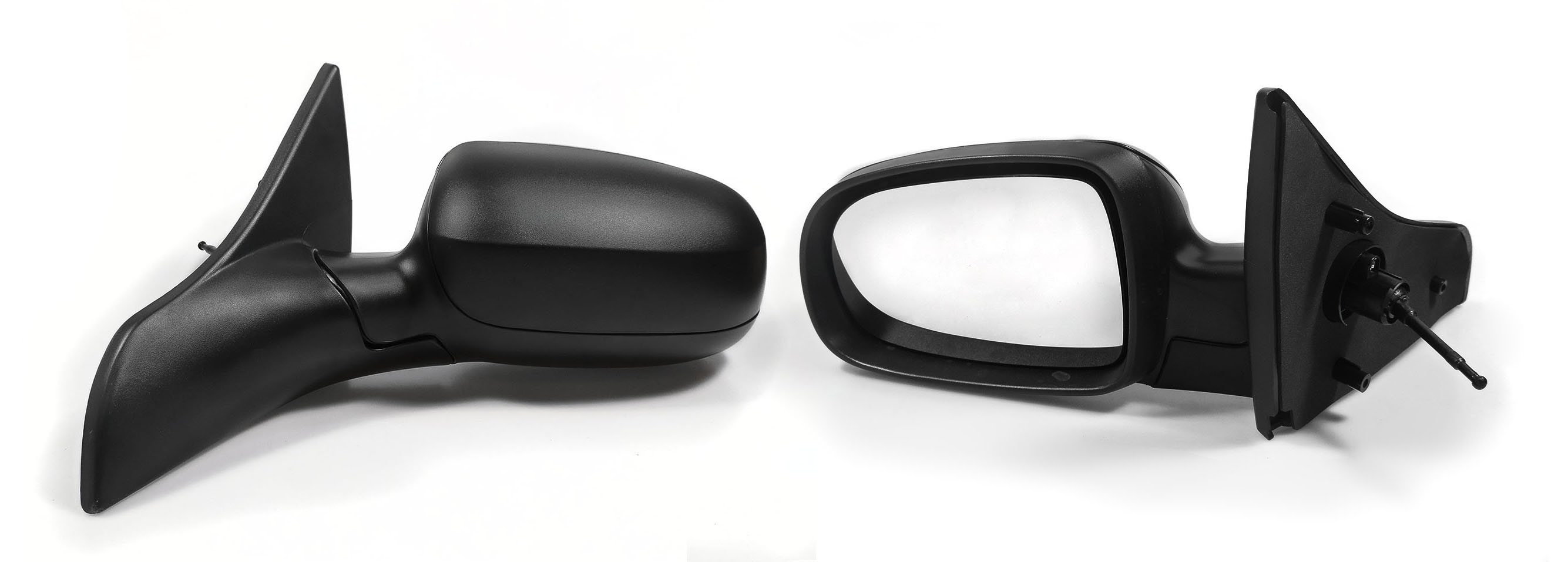 Espejo Izq Manual Negro Poroso C/Control 3-4-5Ptas Chevrolet Chevy C-3 2009 2012