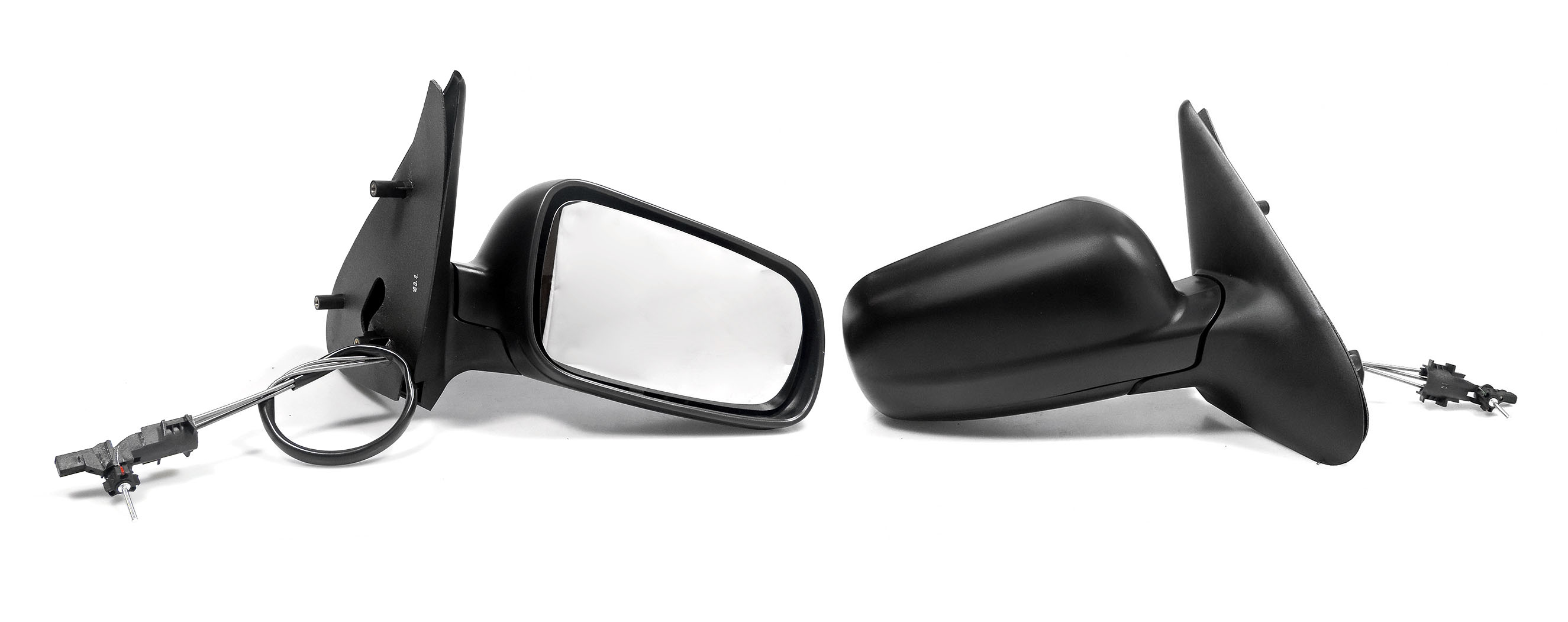 Espejo Der Manual Negro Poroso C/Cont Concha Grande (Cordoba 99-02/Derby 99-09) Seat Ibiza 1999 2002