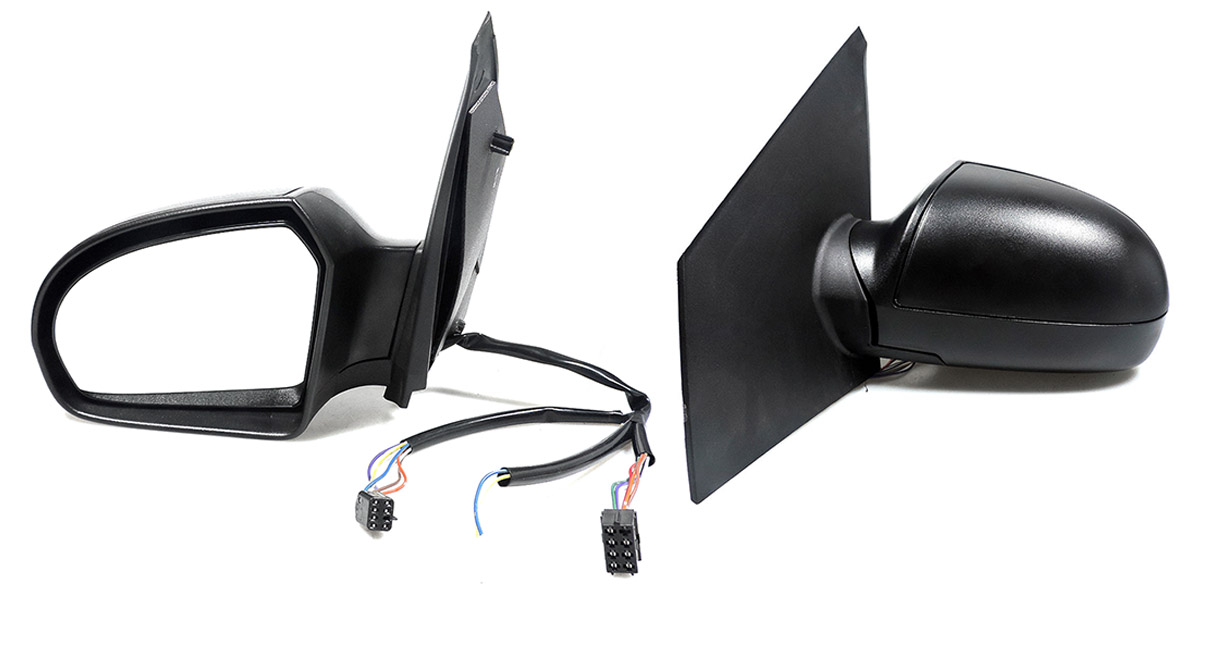 Espejo Izq Elect Negro Poroso (3 Conectores 7-2-7Pines) Ford Fiesta First 2003 2010