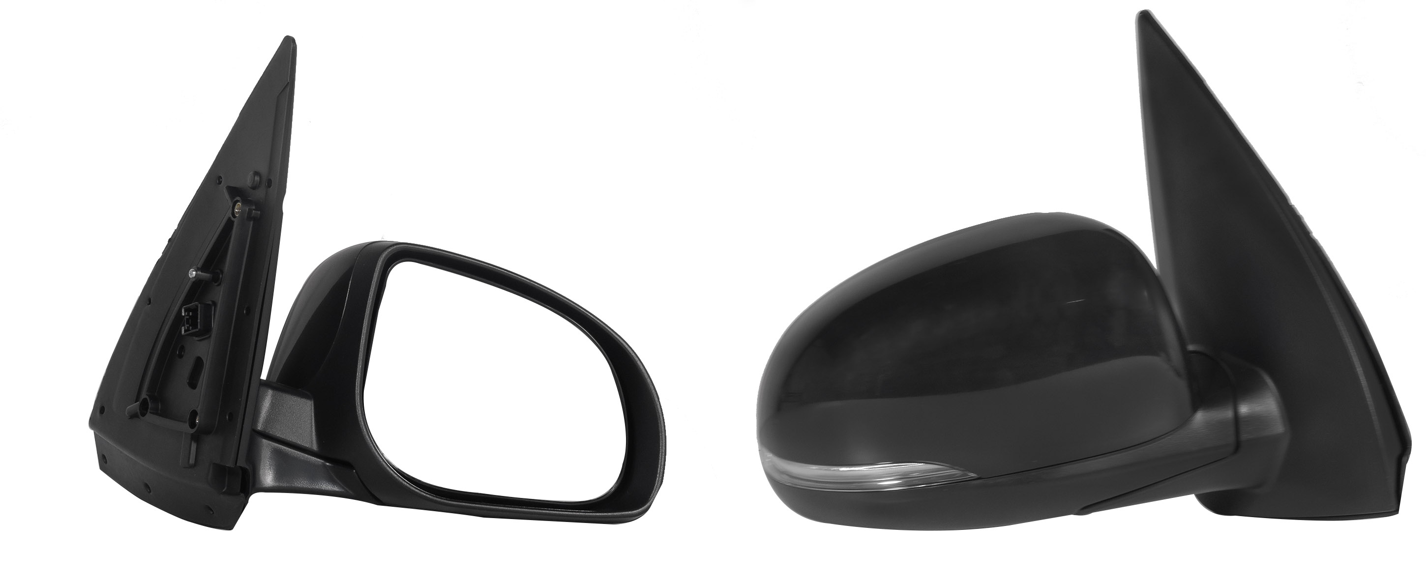 Espejo Der Elect Negro P/Pintar C/Luz Direccional (5Pines) Chrysler / Dodge I-10 2011 2014