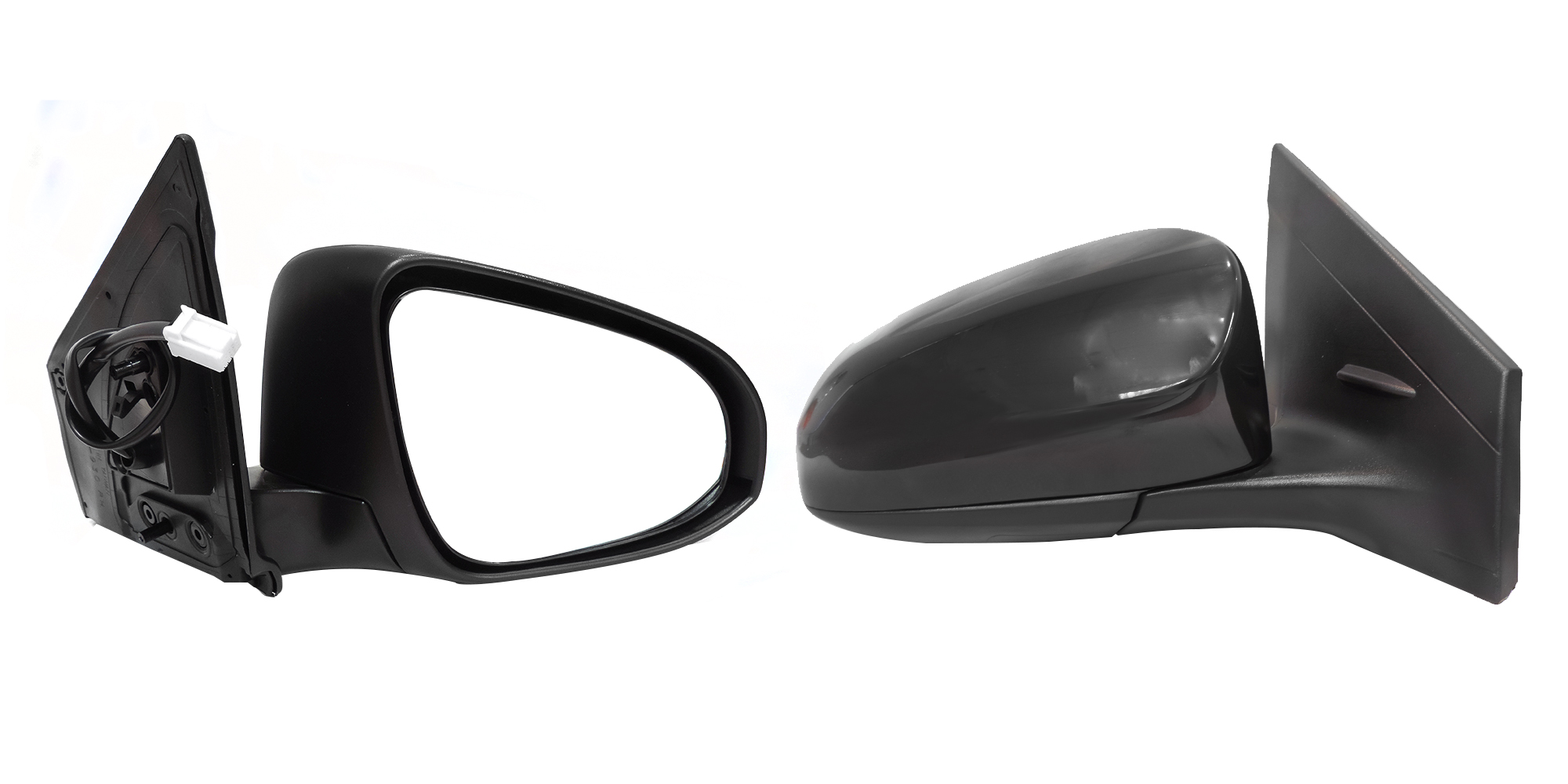 Espejo Der Elect Negro P/Pintar C/Desempañante (3Pines) (Sedan/H-Back) Toyota Yaris 2016 2022