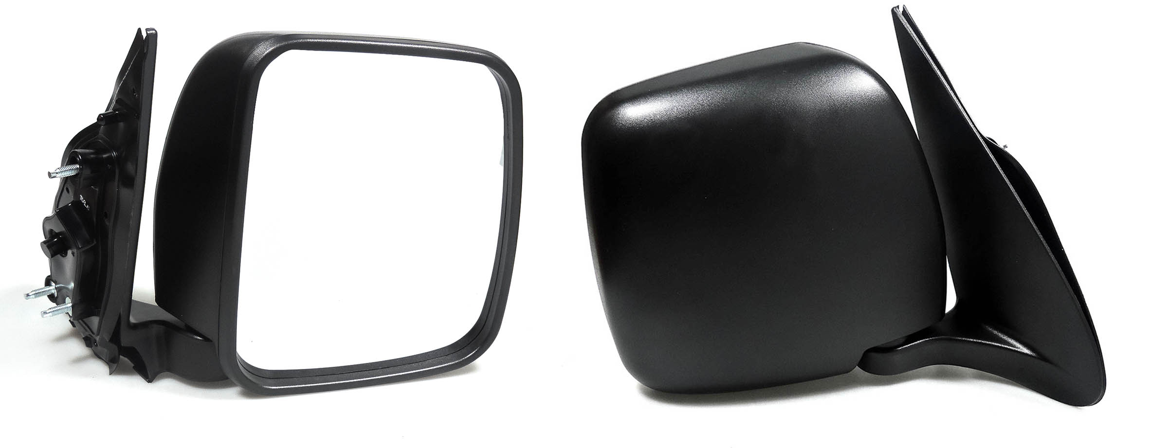 Espejo Der Manual Negro Poroso (Base Int Plastico) Toyota Hiace 2005 2019