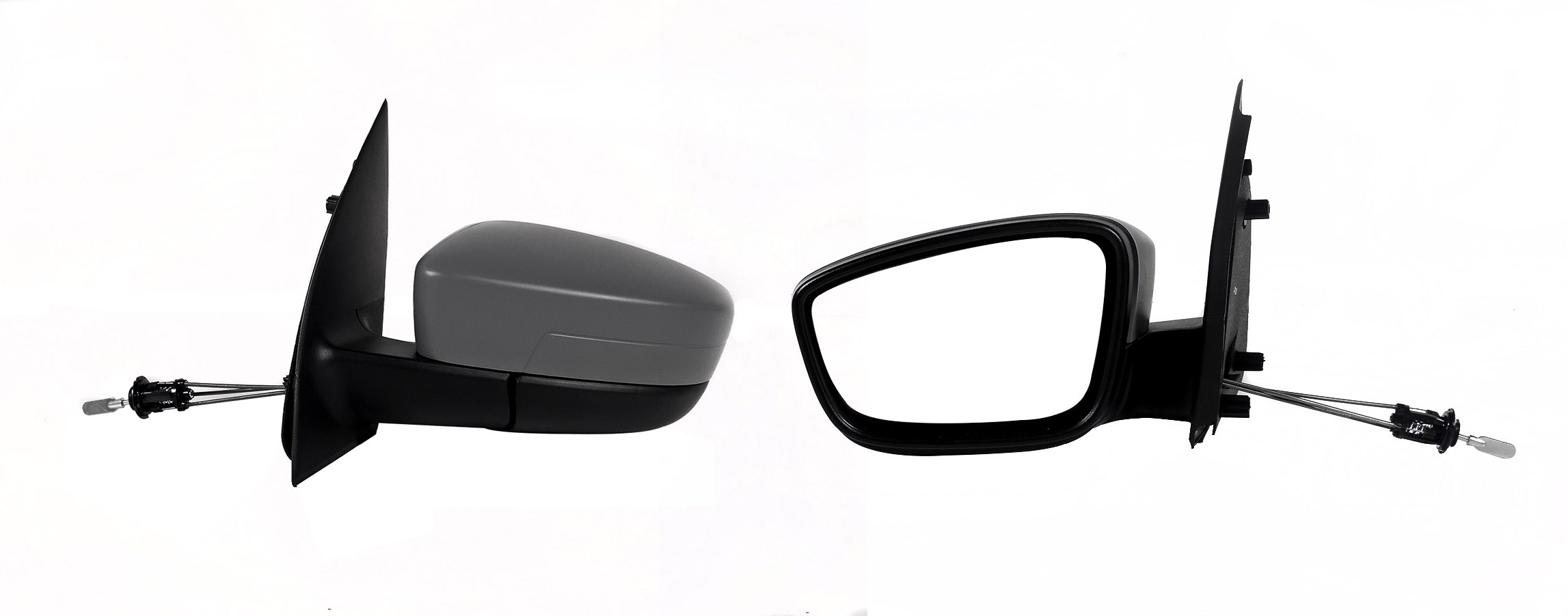 Espejo Izq Manual Gris P/Pintar C/Control Volkswagen Gol 2008 2012