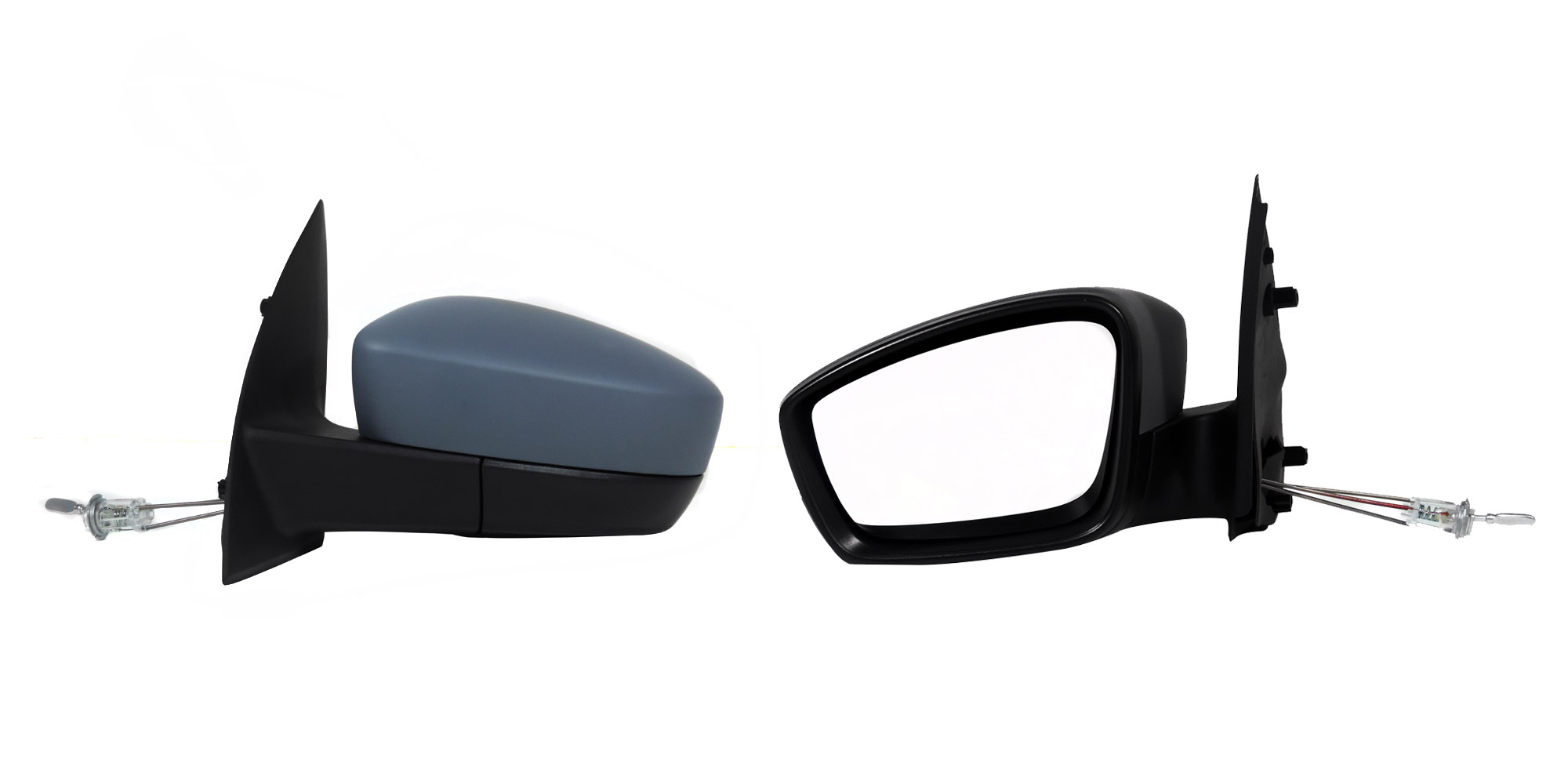 Espejo Izq Manual Gris P/Pintar C/Control Volkswagen Gol 2013 2021