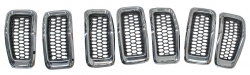 Parrilla Cherokee 2014-2015 C/Mold Cromada Jgo 7 Pzas Pat Usa