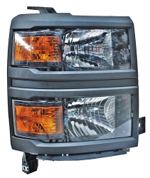 Faro Chev Pu 2014-2015 Filo Negro C/Focos Ald203 Dmv Tyc Der