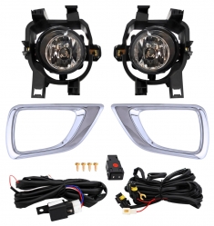 Faro Niebla Nissan Pu Np300/ Frontier 2016-2020 C/Bisel Crom Fondo Negro Jgo Ald202 Dmv 283