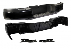 Defensa Trasera Negra Completa C/Bracks (Sencilla/Lujo) Toyota Hilux 2/4Wd 2016 2020