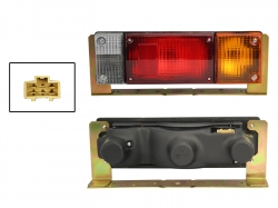 Calavera Der C/Ars Estaca C/Base Metal (D-22 08-15/D-23 16-24) Blanco/Rojo/Ambar Nissan D-21 1994 2007