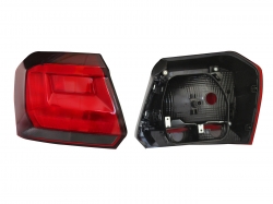 Calavera Izq S/Arnes Oscura 5Ptas (Rojo/Blanco) Volkswagen Gol H-Back 2017 2021