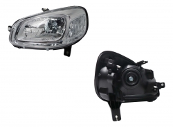 Faro Izq Fondo Cromado Fiat Uno 2015 2020
