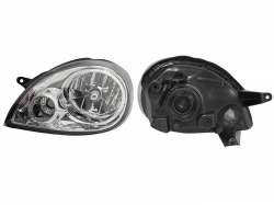 Faro Izq Fondo Cromado 3-4-5Ptas Chevrolet Chevy C-2 2004 2008