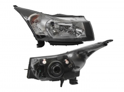 Faro Der F/Cromado C/Filo Negro C/Vela (Foco H4) Chevrolet Cruze 2010 2012