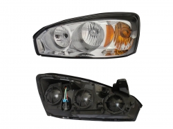 Faro Izq Fondo Cromado Chevrolet Malibu 2004 2007