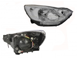 Faro Der F/Cromado C/Motor Chevrolet Aveo 2018 2023