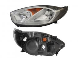 Faro Izq Fondo Cromado 4Ptas Ford Fiesta Ikon Sedan 2011 2012