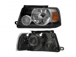 Faro Izq F/Negro C/Mica Ambar Ford Ranger 2005 2009