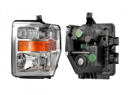 Faro Izq F/Cromado C/Mica Ambar (F-450/F-550) Ford F-350 Super Duty 2008 2010