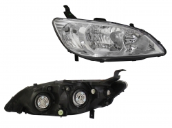 Faro Der Fondo Cromado 2-4Ptas Honda Civic Sedan/Coupe 2004 2005