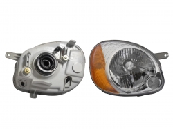 Faro Der F/Cromado Liso C/Cuarto Ambar Chrysler / Dodge Atos 2002 2004