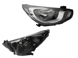 Faro Der F/Cromado C/Motor (8Pines) Chrysler / Dodge Attitude 2012 2014