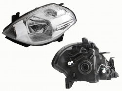 Faro Izq Fondo Cromado (Sedan/H-Back) Nissan Tiida 2006 2017