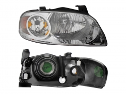 Faro Der F/Cromado C/Mica Ambar Nissan Sentra B-15 2004 2006