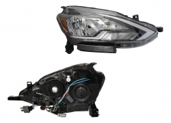 Faro Der F/Cromado C/Mica Ambar Nissan Sentra B-17 2017 2020