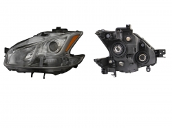 Faro Izq F/Cromado C/Lupa C/Mica Ambar Halogeno C/Filo Cromo Nissan Maxima 2009 2015