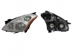 Faro Izq F/Cromado C/Cuarto Ambar Halogeno Nissan Altima Sedan 2010 2012