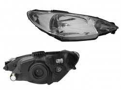 Faro Der F/Cromado Liso Un As Peugeot Pg-206 2001 2009