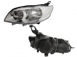 Faro Izq Fondo Cromado Peugeot Pg-301 2013 2017