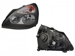 Faro Izq F/Cromado Con Gris Renault Clio 2002 2010