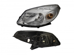 Faro Izq Fondo Cromado Renault Sandero 2010 2011