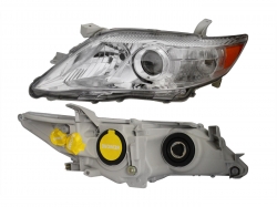 Faro Izq F/Cromado C/Lupa C/Mica Ambar Toyota Camry 2010 2011