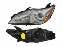 Faro Izq F/Cromado C/Lupa C/Mica Ambar Toyota Camry 2015 2017