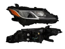 Faro Der F/Negro C/Lupa C/Mica Ambar (Version Le-Se) Toyota Camry 2018 2022