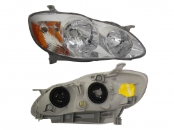 Faro Der F/Cromado C/Mica Ambar Toyota Corolla 2003 2004