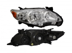 Faro Der F/Cromado C/Mica Ambar Toyota Corolla 2011 2013